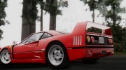 1989 Ferrari F40 (US-Spec) para GTA San Andreas miniatura 4