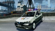 Dacia Logan Prestige Politie for GTA 4 miniature 1