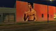 Bruce Lee Art Wall для GTA San Andreas миниатюра 1