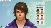 Мужская прическа Hair-04M para Sims 4 miniatura 5