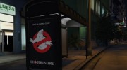 Ghostbusters Movie Poster Bus Station для GTA 5 миниатюра 1