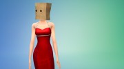 Пакет на голове Paeperbag mask para Sims 4 miniatura 3