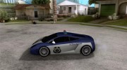 Lamborghini Gallardo LP560-4 Undercover Police для GTA San Andreas миниатюра 2