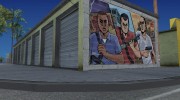 Graffiti Art “GTA 5 Franklin, Michael, and Trevor“ for GTA San Andreas miniature 2