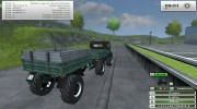 Unimog U 84 406 Series и Trailer v 1.1 Forest for Farming Simulator 2013 miniature 11