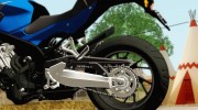 Honda CB650F Azul для GTA San Andreas миниатюра 7
