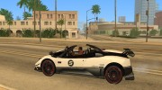 Pagani Zonda для GTA San Andreas миниатюра 2