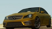 Mercedes-Benz C63 AMG 2013 для GTA San Andreas миниатюра 5