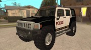 Hummer H3 Police para GTA San Andreas miniatura 1