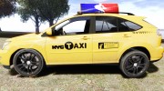 Lexus RX400 New York Taxi для GTA 4 миниатюра 2
