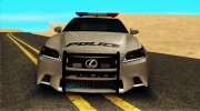 Lexus GS350 F Sport Series IV Police 2013 для GTA San Andreas миниатюра 7