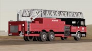 New Firetruck LA - LSFD Ladder 33 para GTA San Andreas miniatura 3