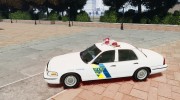 Ford Crown Victoria New Jersey State Police para GTA 4 miniatura 2