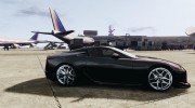 Lexus LF-A для GTA 4 миниатюра 5