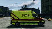 Mercedes-Benz Sprinter PK731 Ambulance for GTA 4 miniature 5