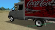 ГАЗель 33023 Coca-Cola for GTA Vice City miniature 5