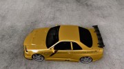 Nissan Skyline GTR R34 для GTA San Andreas миниатюра 2