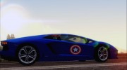 Lamborghini Aventador LP700 2012 Captain America para GTA San Andreas miniatura 5