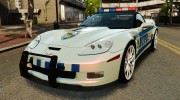 Chevrolet Corvette ZR1 Police для GTA 4 миниатюра 1