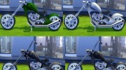 Мотоцикл  Esmeralda para Sims 4 miniatura 3