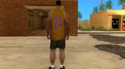 Форма БК Los Angeles Lakers для GTA San Andreas миниатюра 3