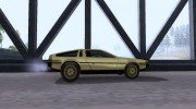 1981 Gold DeLorean DMC-12 для GTA San Andreas миниатюра 4