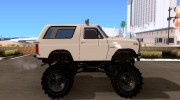 Ford Bronco Monster Truck 1985 для GTA San Andreas миниатюра 5
