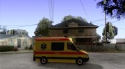 Mercedes Benz Sprinter Ambulance для GTA San Andreas миниатюра 5