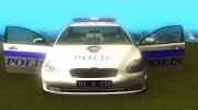 Hyundai Accent Era Police Car para GTA San Andreas miniatura 2