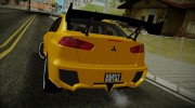Mitsubishi Lancer Evolution X Metalhead для GTA San Andreas миниатюра 5