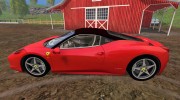 Ferrari 458 Italia для Farming Simulator 2015 миниатюра 2