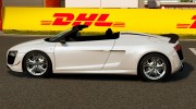 Audi R8 GT Spyder 2012 for GTA 4 miniature 2