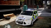 Ford Focus police UK for GTA 4 miniature 1