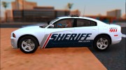 2013 Dodge Charger Red County sheriffs office for GTA San Andreas miniature 2