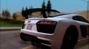 2017 Audi R8 V10 Vorsteiner для GTA San Andreas миниатюра 4