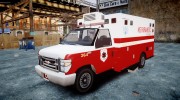 Brute V-240 Ambulance для GTA 4 миниатюра 1