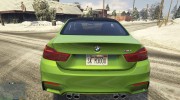2015 BMW M4 F82 для GTA 5 миниатюра 6