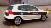 Golf V - BIH Police Car V2 (Single Siren) para GTA San Andreas miniatura 4