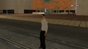 Скин somybu в белом para GTA San Andreas miniatura 2