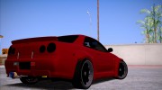 Nissan Skyline GT-R R34 Rocket Bunny для GTA San Andreas миниатюра 4