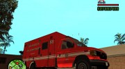 Ford E350 LAFD Ambulance для GTA San Andreas миниатюра 3
