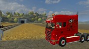 Scania Longline V Rot para Farming Simulator 2013 miniatura 2