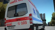 Mercedes-Benz sprinter baku ambulance для GTA 4 миниатюра 5