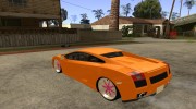 Lamborghini Gallardo White & Pink para GTA San Andreas miniatura 3