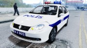Renault Clio Symbol 2011 Police для GTA 4 миниатюра 1