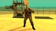 Soldier without hat для GTA San Andreas миниатюра 2