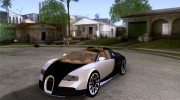 Bugatti Veyron 16.4 Grand Sport Sang Bleu для GTA San Andreas миниатюра 1