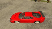 Ferrari F40 Competizione для GTA San Andreas миниатюра 2
