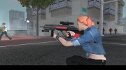 MP5 black and red para GTA San Andreas miniatura 2