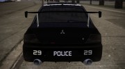 Mitsubishi Lancer Evolution IX Police для GTA San Andreas миниатюра 4